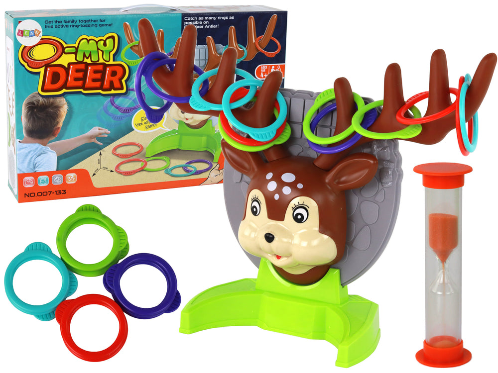Family Arcade Game - Throwing A Hoop At A Deer