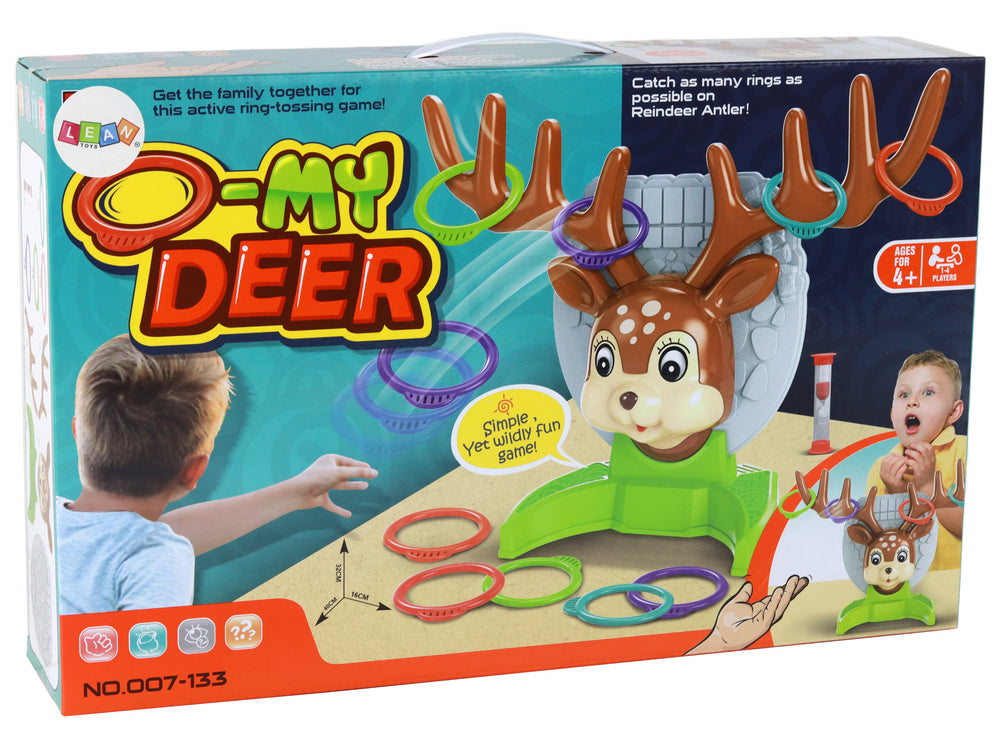 Family Arcade Game - Throwing A Hoop At A Deer