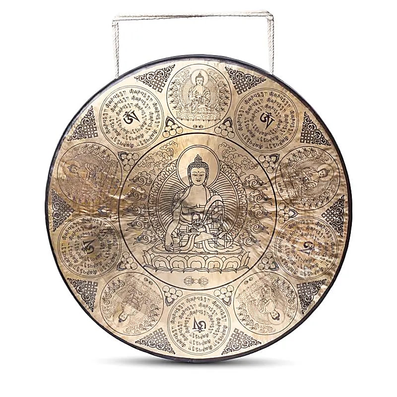 Nepáli Gong Buddha Shakyamuni Vésett -- 60 cm; 95 kg - 60 cm; 9,5 kg
