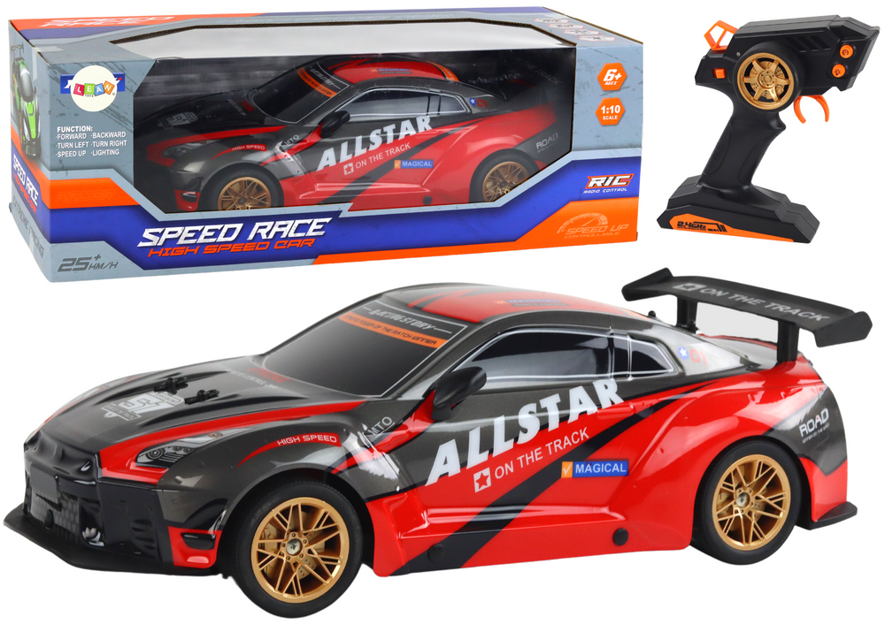 Large Remote Controlled Sports Car 1:10 Red