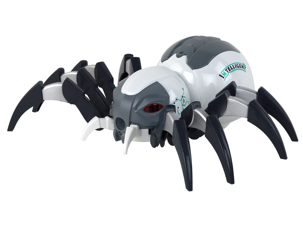 Large Remote Controlled Rc Spider Battery Operated White And Gray