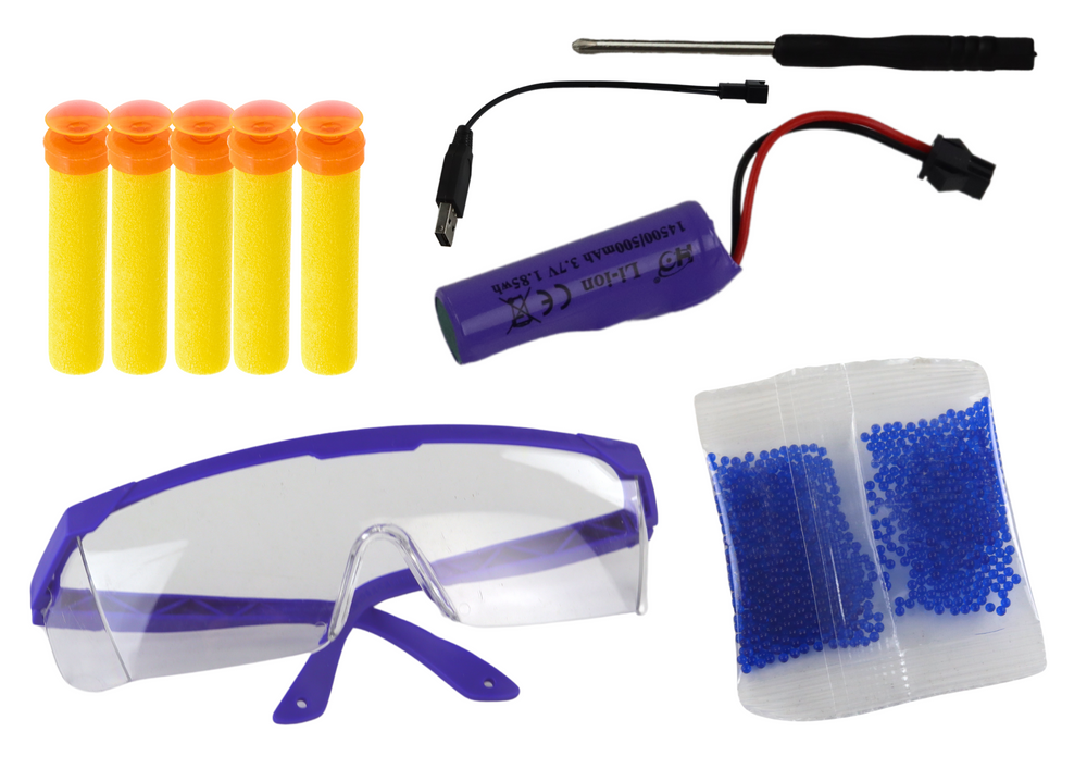 Electric Water Bullet Gun Arrows szemüveg fekete