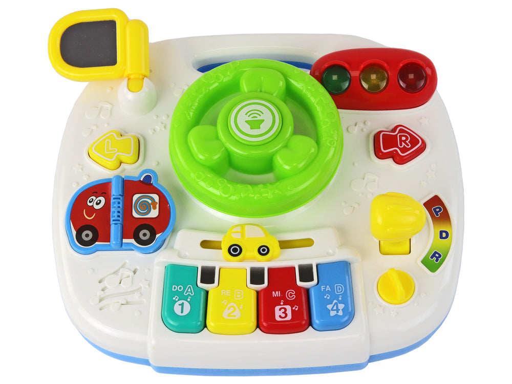 Educational Interactive Table 2in1 Board For Toddlers Steering Wheel