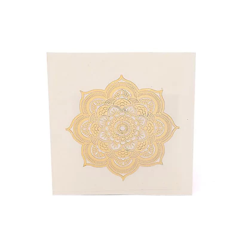 Metalldekal Mandala Guld - 7cm Set med 2 st