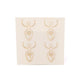 Metalen sticker Godin Goud 4x -- 25cm Set van 2 stuks - 2,5cm