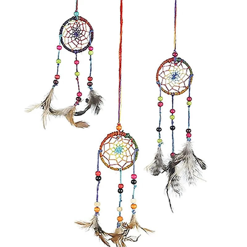 Dreamcatcher Hemp Rainbow Xs - 5,5x20 cm Opakowanie 6 szt