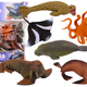 Set Of Sea Animal Figures Walrus Seal Octopus 6pcs
