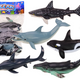 Комплект фигурки на най-големите морски животни Orca Whale Shark 6 бр