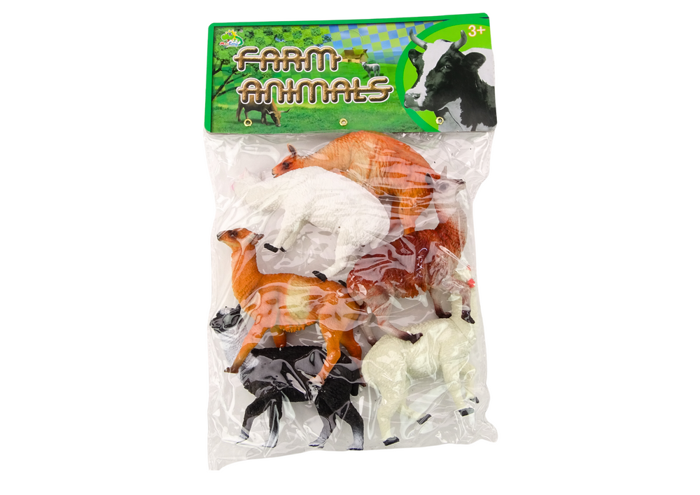 Set Of Alpaca Llama Farm Set Figures 6 Pcs. Mix