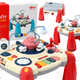 Interactive Educational Table Children's Panel Piano Space Red