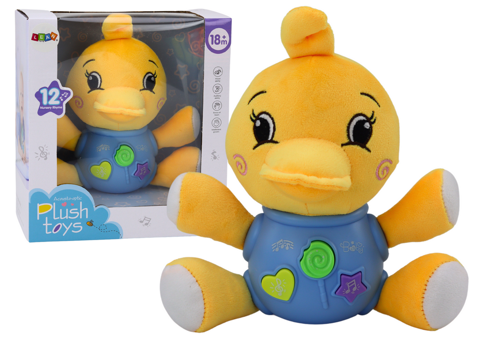 Plush Duck Interactive Plush Yellow Playing 19 Cm