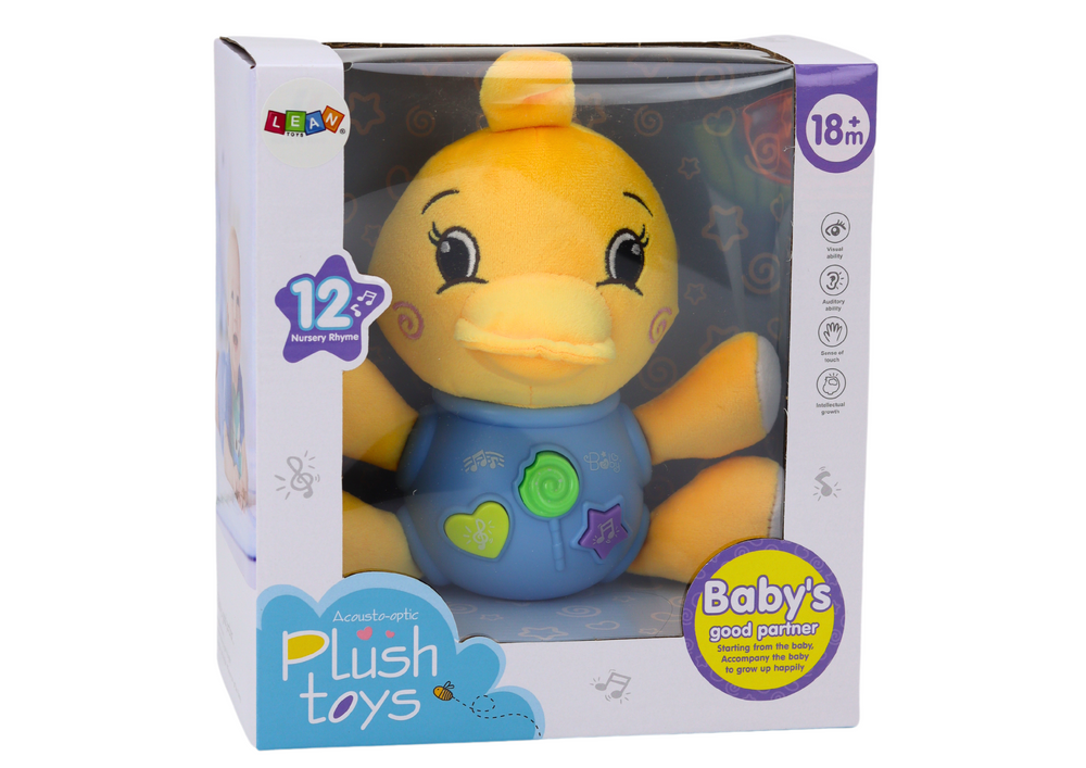 Plush Duck Interactive Plush Yellow Playing 19 Cm
