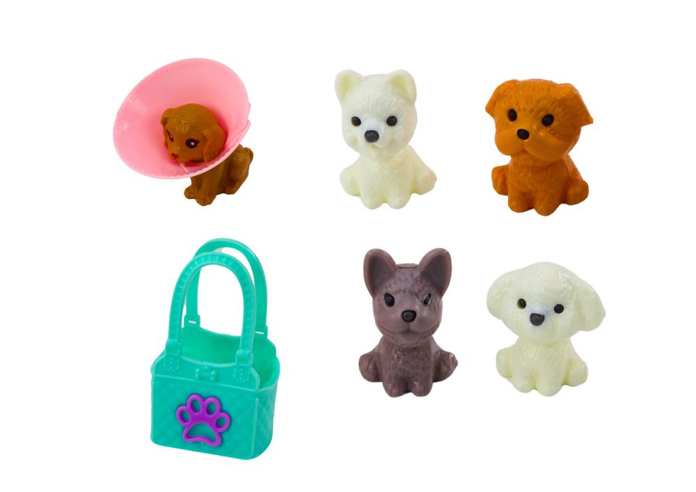 Ensemble poupée vétérinaire toilettage mobilier de bureau accessoires animaux de compagnie