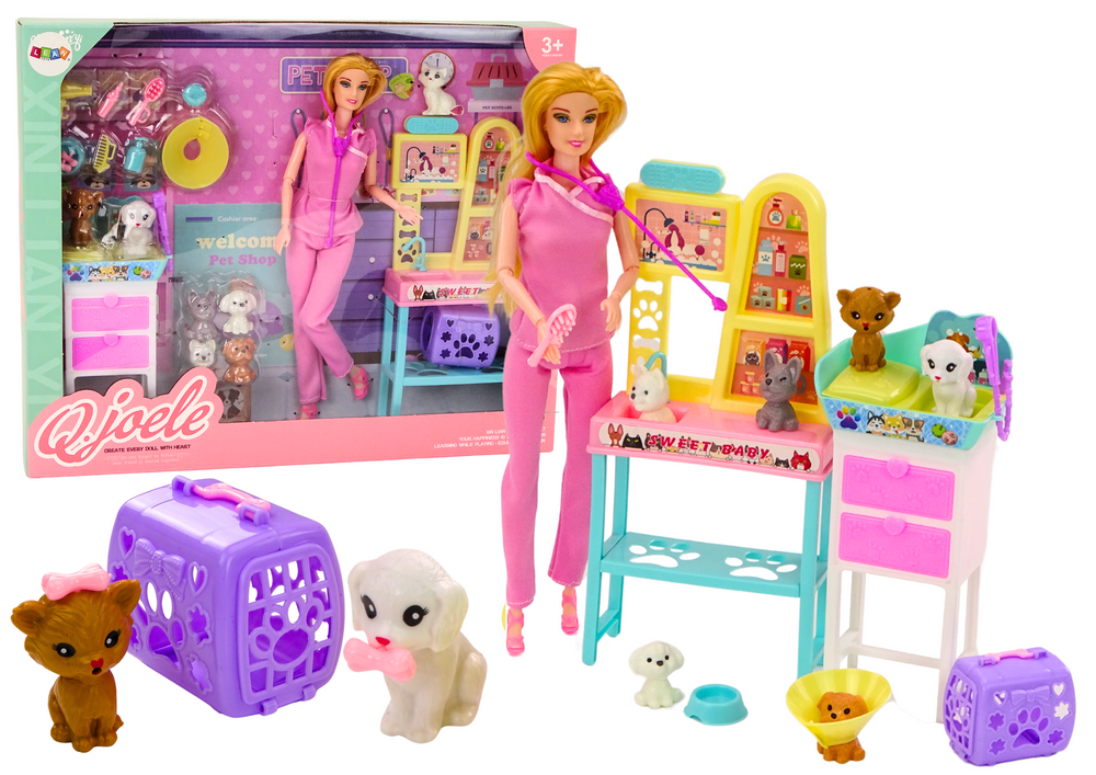Veterinarian Doll Set Treatment Furniture Accessories Pets