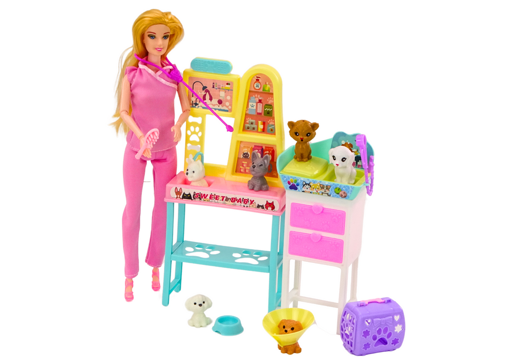 Veterinarian Doll Set Treatment Furniture Accessories Pets
