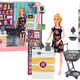 Set Doll In Supermarket Shelves Shopping Cart Food Products