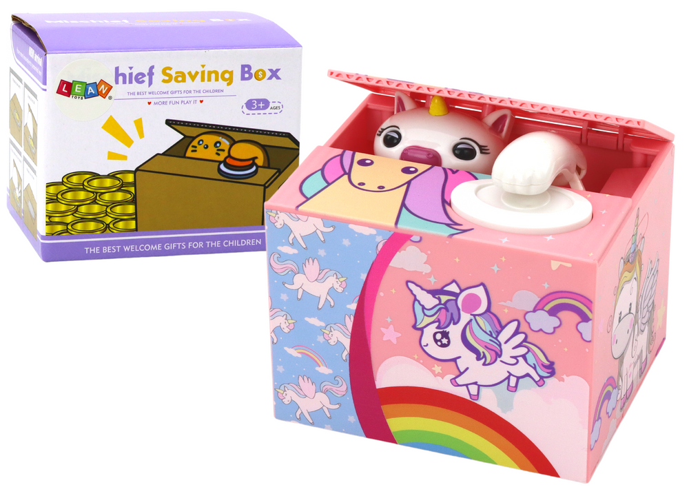Piggy Bank Unicorn Learning To Save Unicorn Pink Melody
