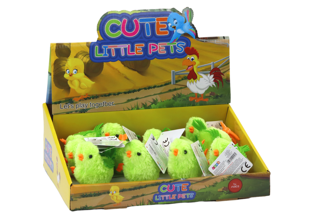 Jumping Chicken Toy Wind-up Figurine Green