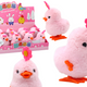 Pink Jumping Hen Wind-up Hen With Flower