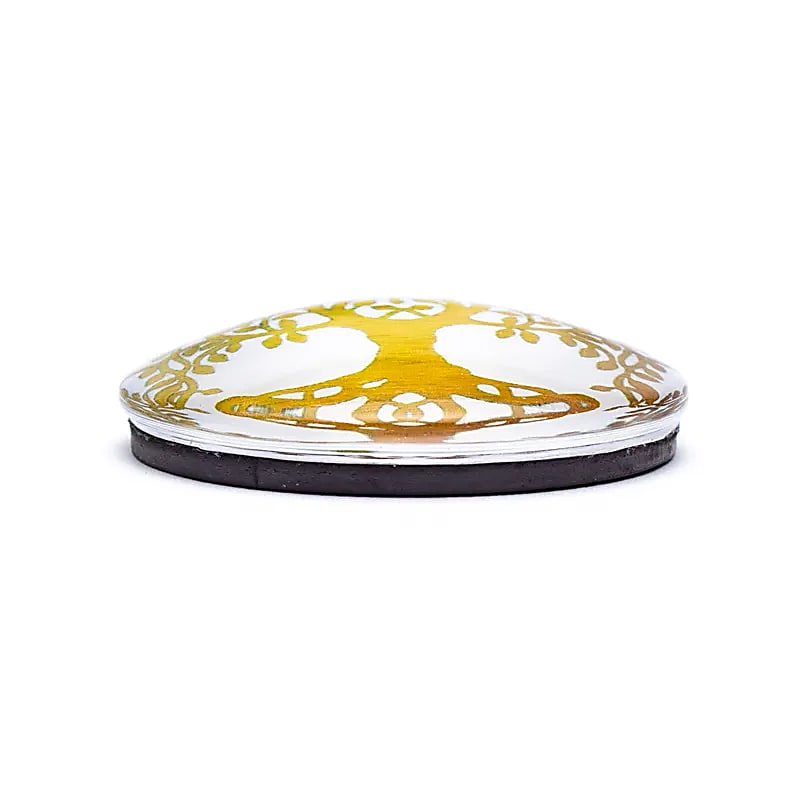 Magneetdecoratie Levensboom Goudkleur --verpakking van 5 stuks - 4 cm