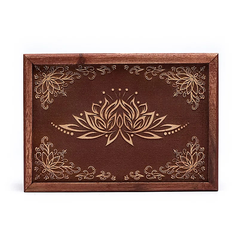 Cutie Tarot Lemn Lotus - 17,5x13x6,5 Cm