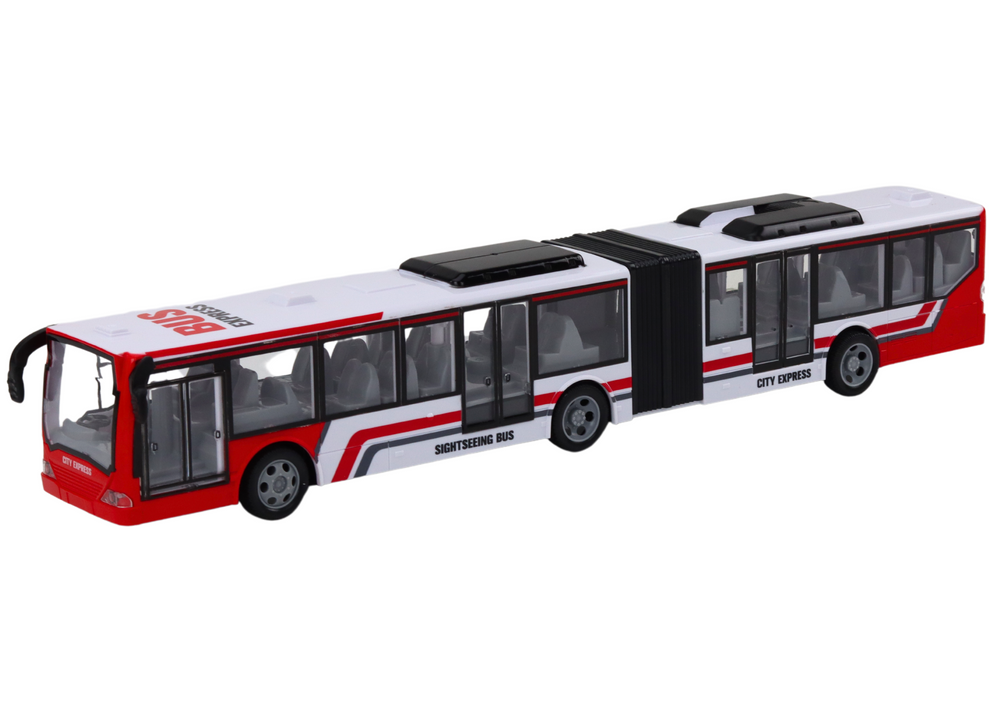 Remote Controlled Rc City Bus Red And White