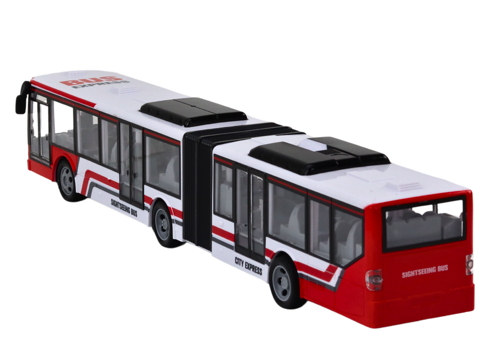 Remote Controlled Rc City Bus Red And White