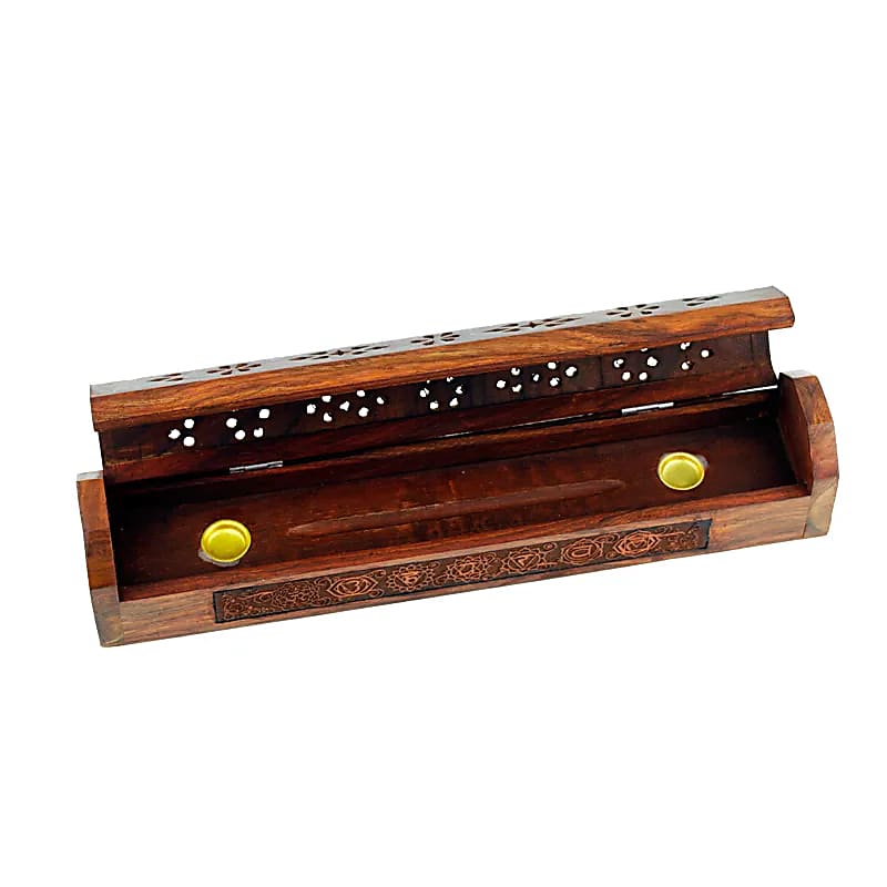 Quemador de varillas de incienso/caja de almacenamiento Árbol de la vida - 31x5,5 cm, paquete de 2 piezas