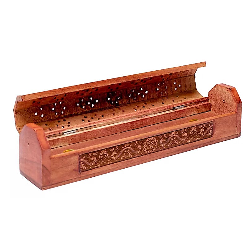 Incense Sticks Burner And Storage Box Om --package Of 2 Pcs - 31x5.5x6 Cm