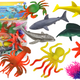 Set Of Sea Animal Figurines 8 Pieces Aquatic Plants