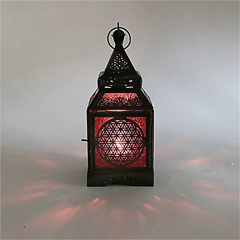 Iluminación Atmosférica Flor Oriental De La Vida - 9,5x10x23 Cm