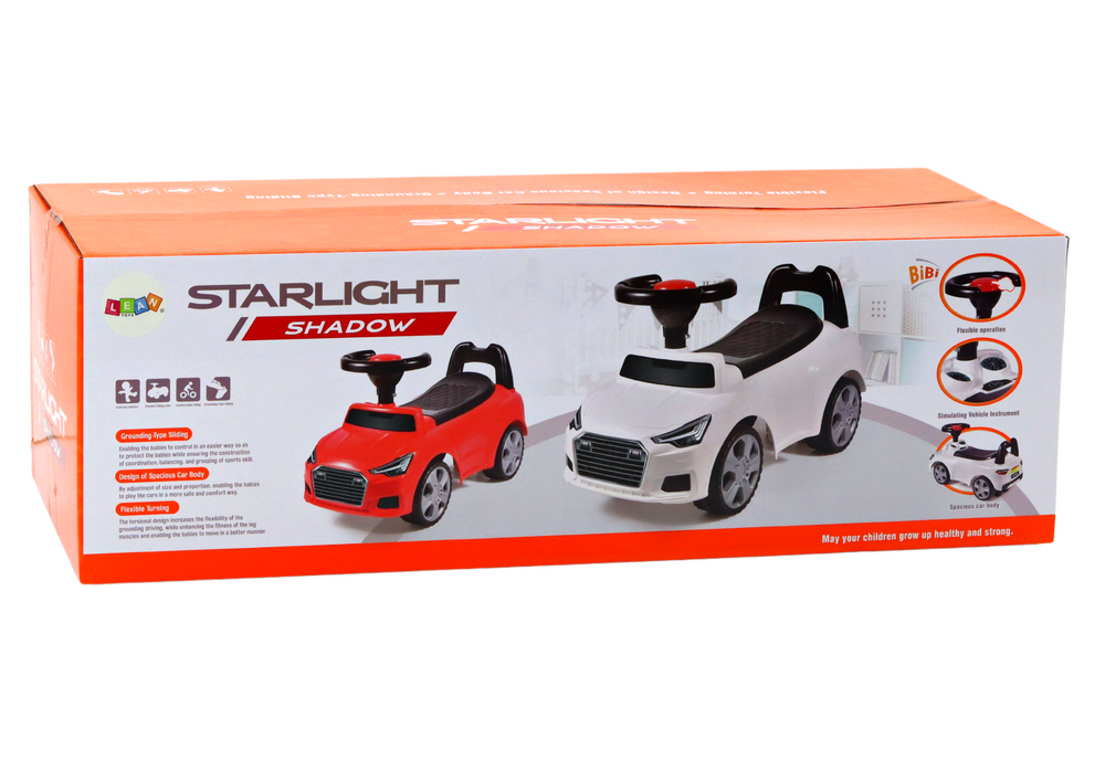 Car Ride On With Backrest Qx-3396 Horn Storage Box White