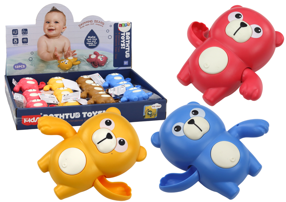 Wind-up Floating Teddy Bear Water Bath Toy