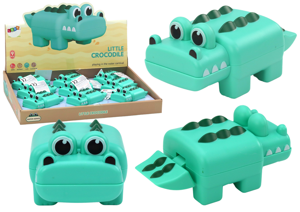 Wind-up Crocodile Bath Toy Green