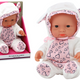 Small Baby Doll White Clothes Hat Bow Ears