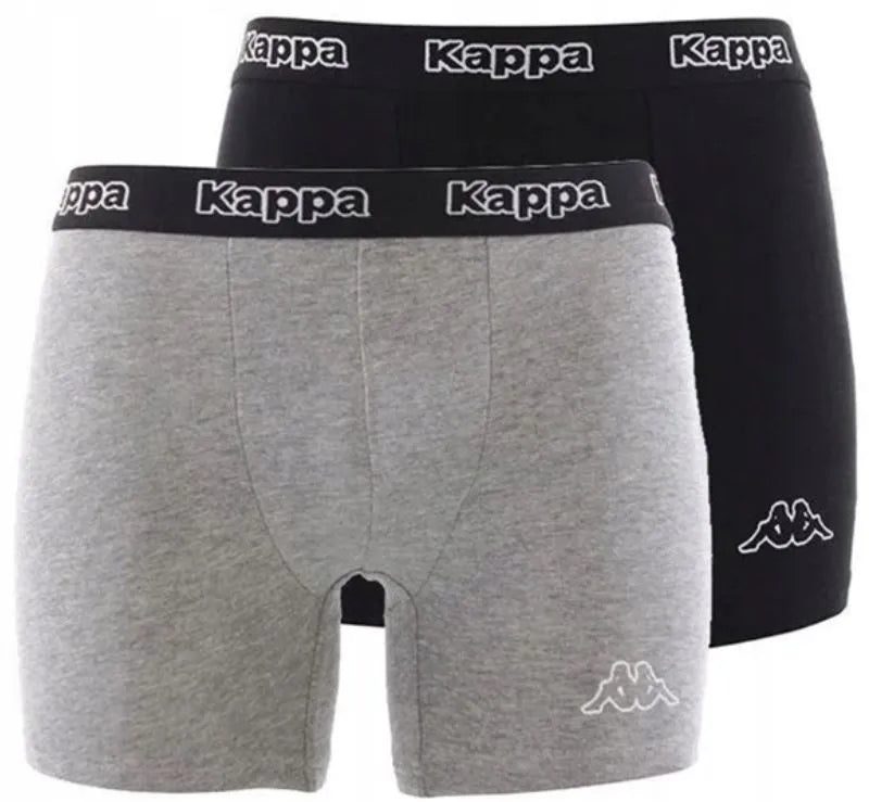 Boxers Kappa 2-pak Sort-grå Sort/grå