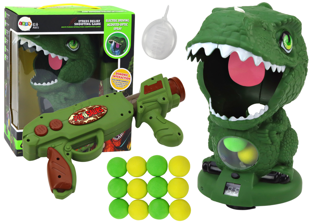 Arkadspel Shooting Dinosaur Green Ball Gun