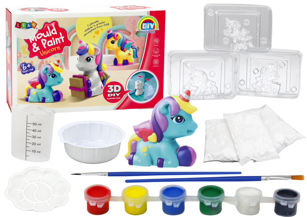Creative Artistic Unicorn 3d Plaster Paint Set