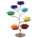 Chakra Lotus Display Metal + 21 Lotus Lightings - 49x32 Cm