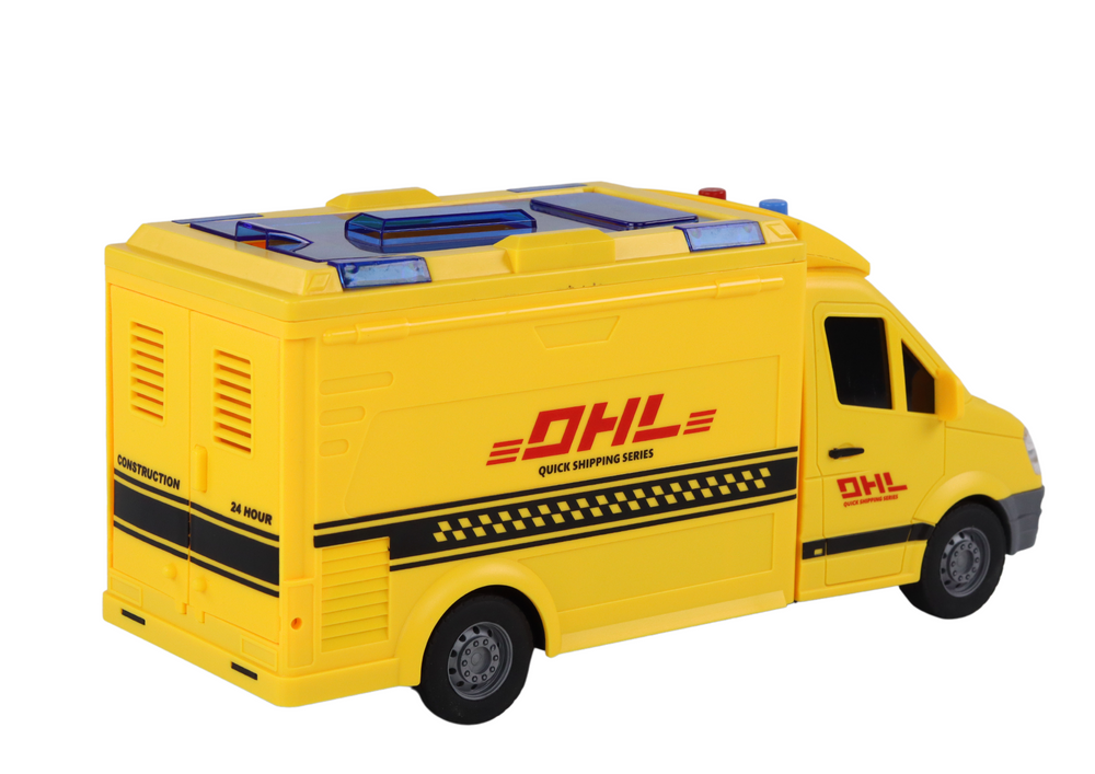 Consegna auto 1:16 Friction Drive Apertura porte Luci Gialle Suoni