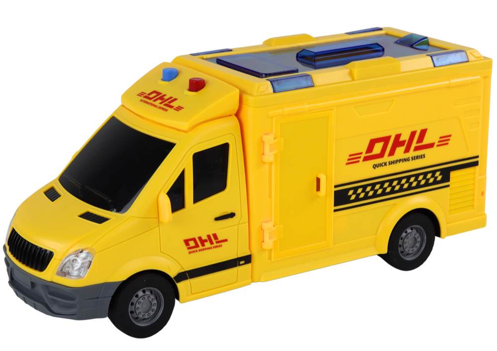 Consegna auto 1:16 Friction Drive Apertura porte Luci Gialle Suoni