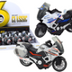 Police Sports Motorcycle With Friction Drive Scale 1:10
