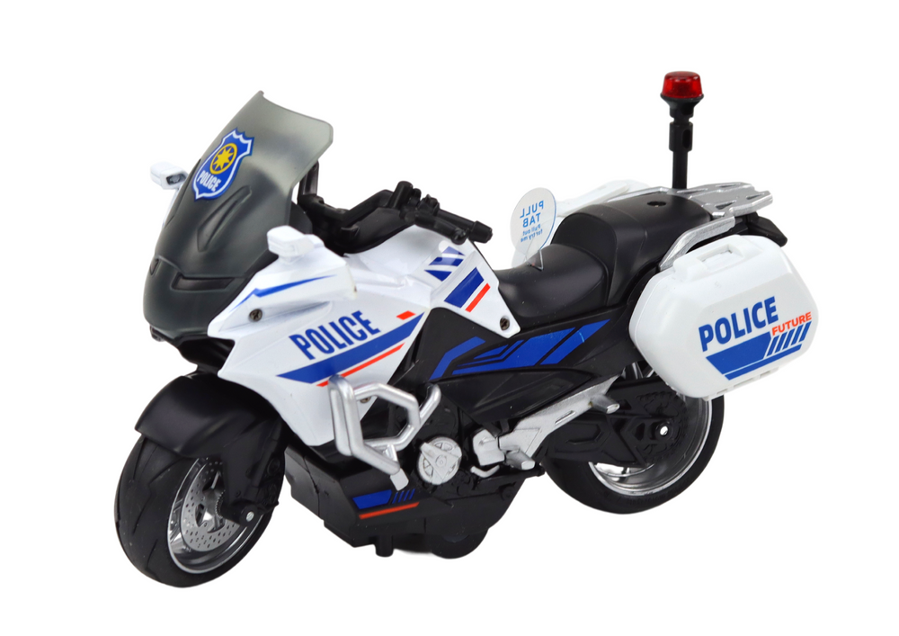 Police Sports Motorcycle With Friction Drive Scale 1:10