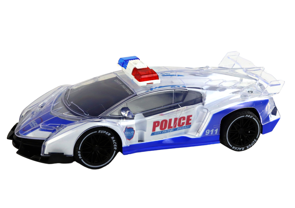 Police Sports Car Remote Controlled Rc Scale 1:16 Lights