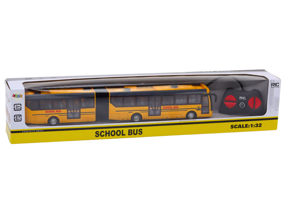 Remote Control Articulated Rc School Bus 1:32 Yellow