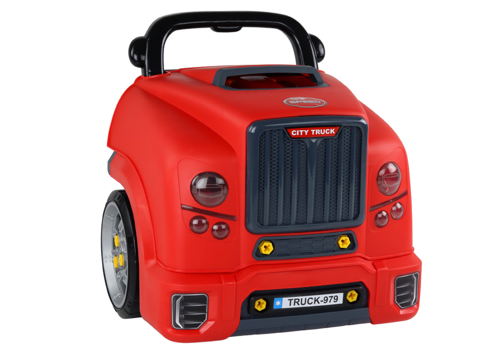 Workshop Engine Truck Disassembly Diy Kit Red