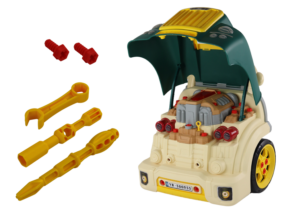 Workshop Engine Truck Disassembly Diy Kit Green