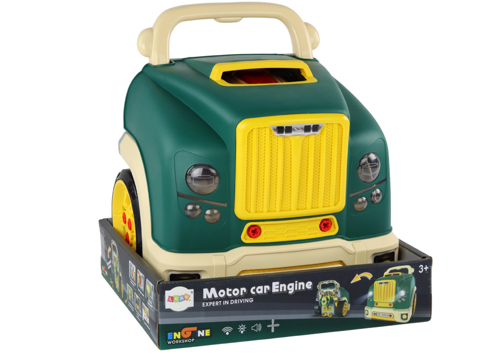 Workshop Engine Truck Disassembly Diy Kit Green