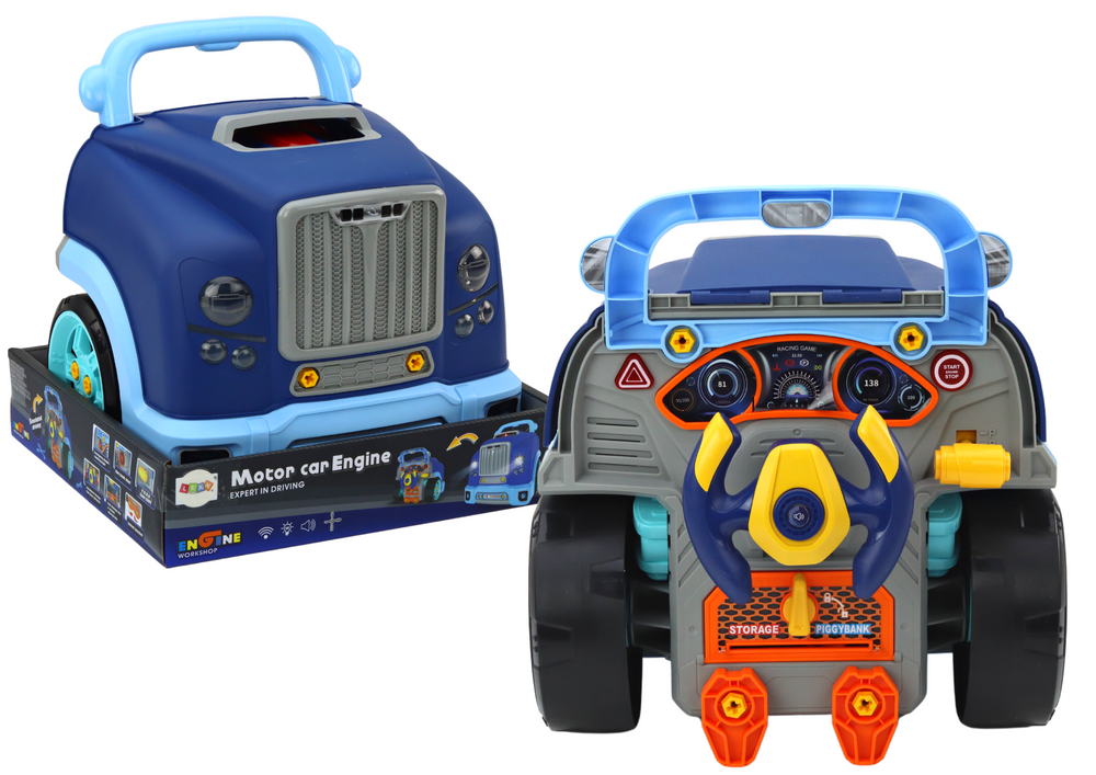 Workshop Engine Truck Disassembly Diy Kit Blue