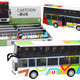 Double Decker Bus With Metal Drive Colorful Lights Sounds